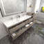 Ensemble de meuble-lavabo mural double 91 po Moreno Bailey-87461187