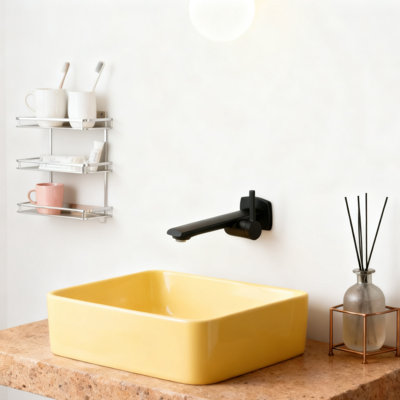 Concealed Wall-Mounted Basin Tap Valve Knob Single Hole Bathroom Faucet Handle For Vanity Sink