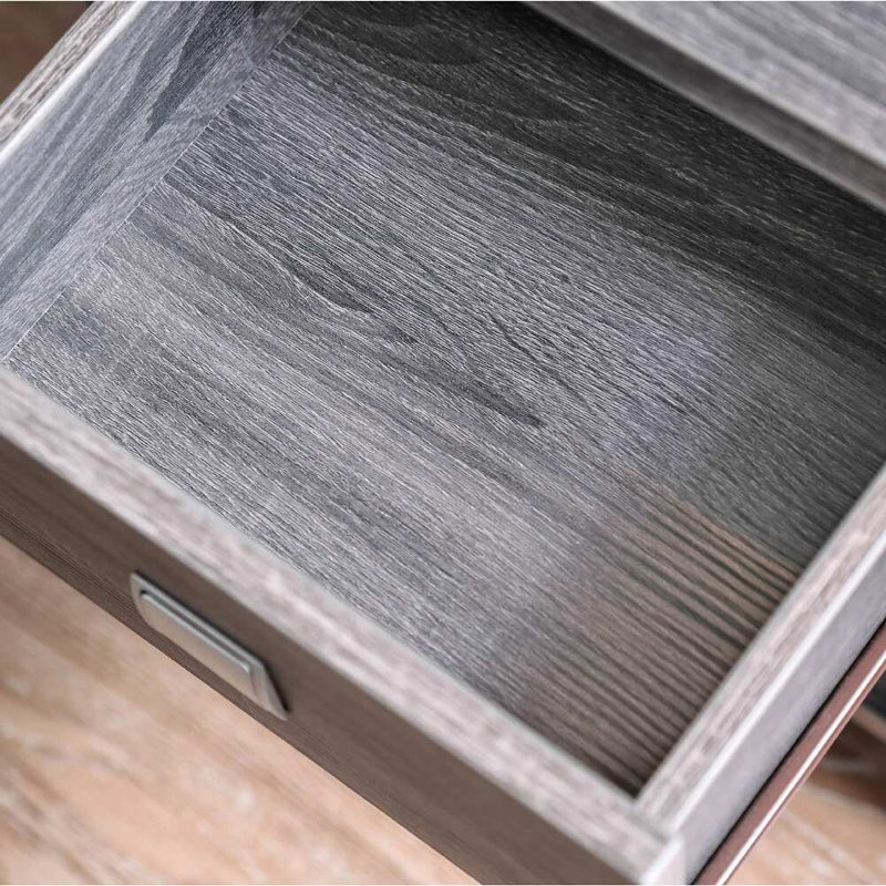 Vernel End Table with Storage