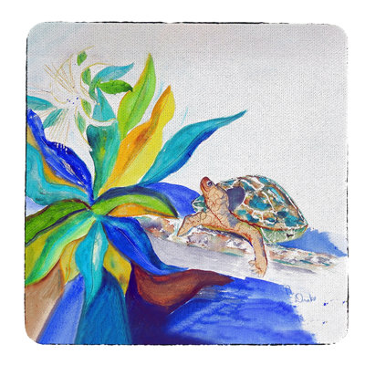 Sous-verre tortue et lis