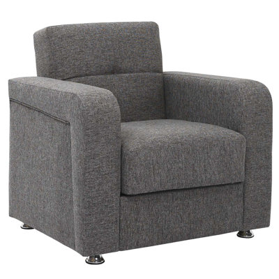 Fauteuil convertible en cuir avec rangement Ferrara