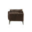 Chaise en cuir vieilli Porchester