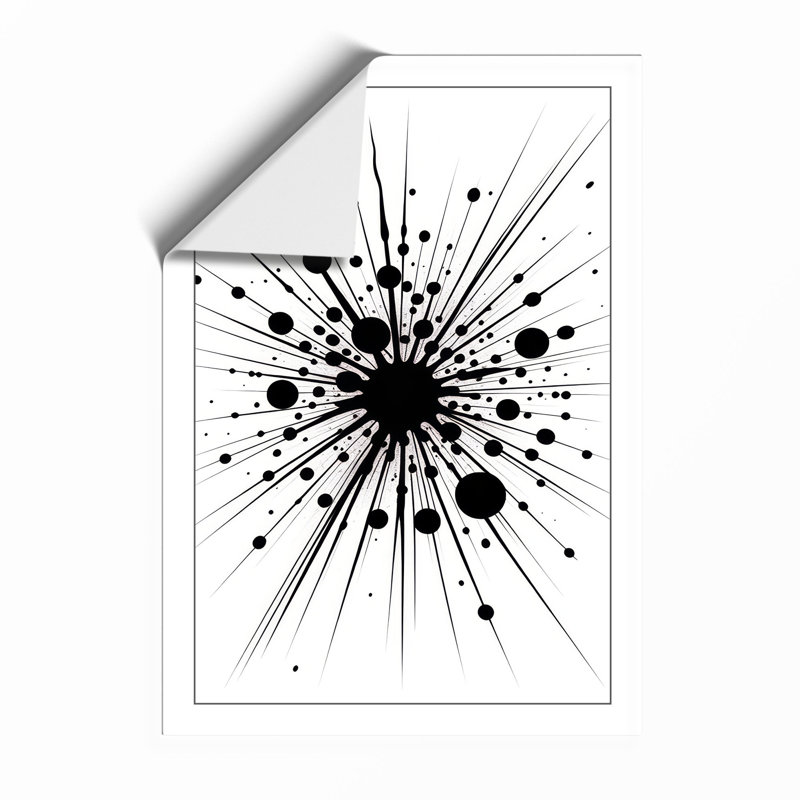 Radiant Impact Geometric - Framed Print, A2 - 59.4 x 42.0 cm, Unframed