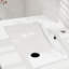 Lavabo encastré en céramique pour salle de bain Goodyo, 24 po, blanc