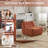 Modern Style 33.7" Oversized Bean Bag Lounge Chair-917370661