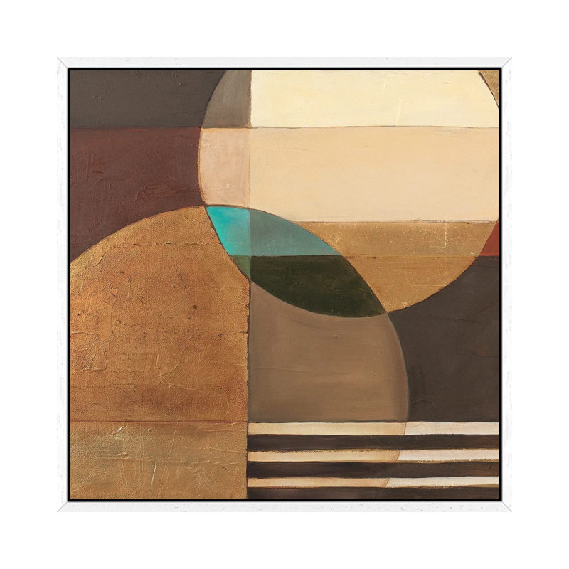 Visionary I - Painting on Canvas, White Framed, 66.04 cm H x 66.04 cm W