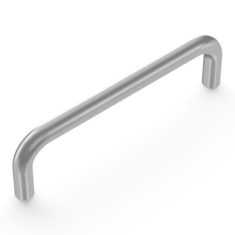 Wire Pulls Kitchen Cabinet Handles, Solid Core Drawer Pulls for Cabinet Doors, 3", Satin Chrome, 3 3/4"