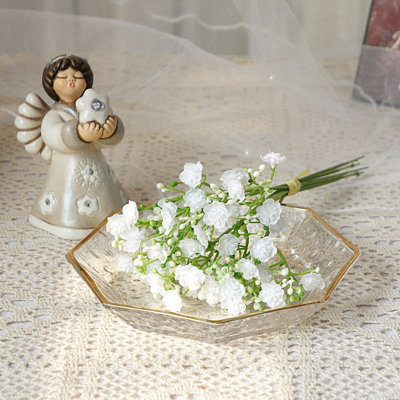 2 bouquets de 42 têtes de fleurs artificielles pour respirer chaque bébé