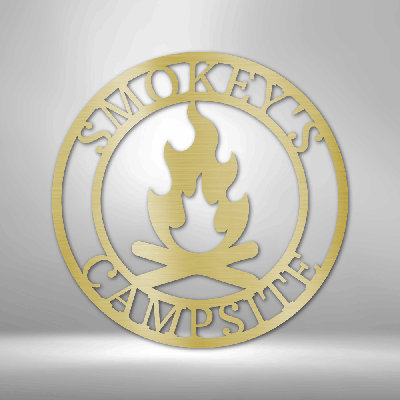 Monogramme de feu de camp personnalisé