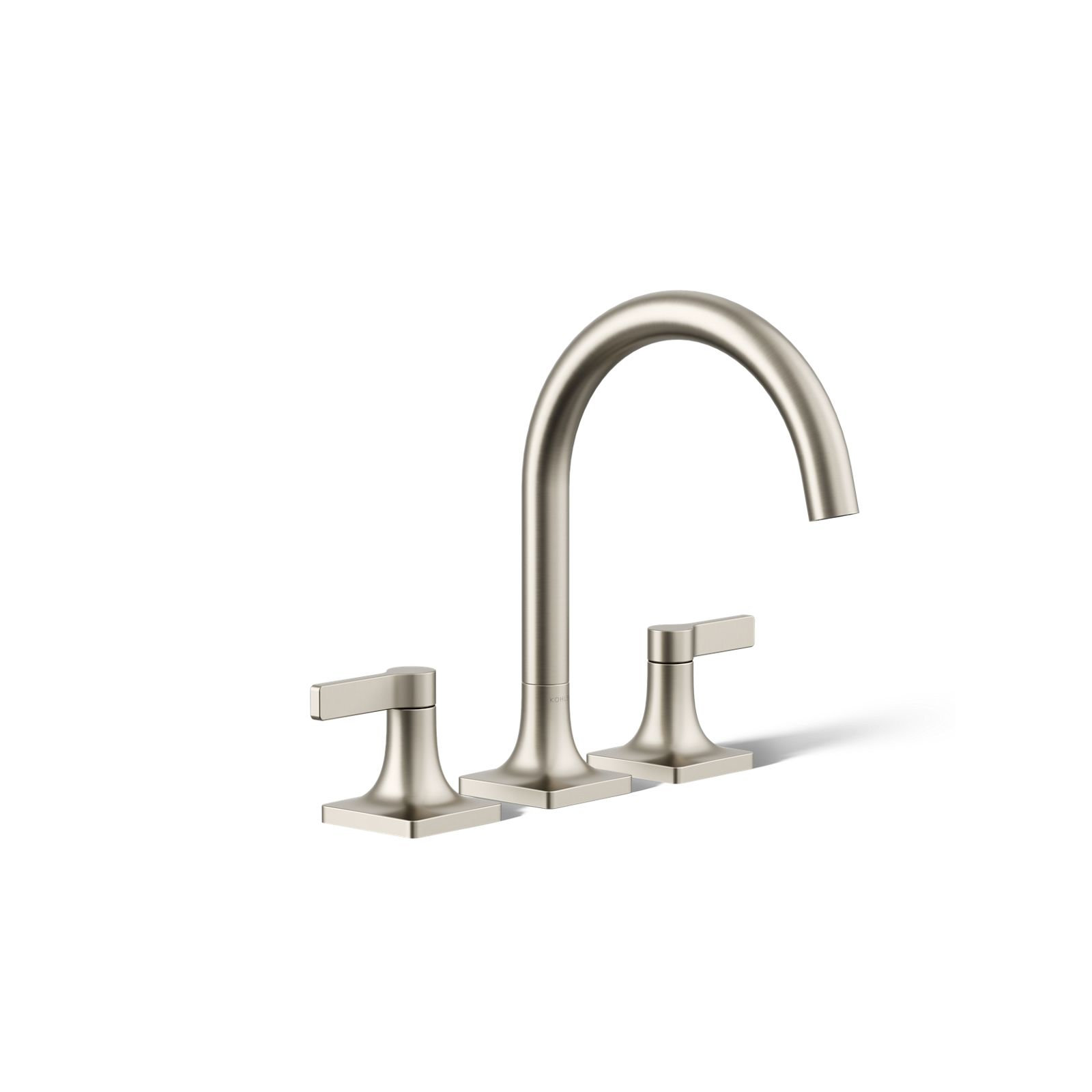 Deck Mounted Bath Faucet, Vibrant Brushed Nickel