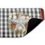 Tapis de sol anti-fatigue en forme d'étoile Gingham & Floral, par Nicole Tamarin, 30 po x 18 po