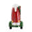 Camper With Mr & Mrs Santa Tea Time LED/Water Spinning/2 Way Switch - 11.3" X 4.4" X 8"H - Red/White/Green