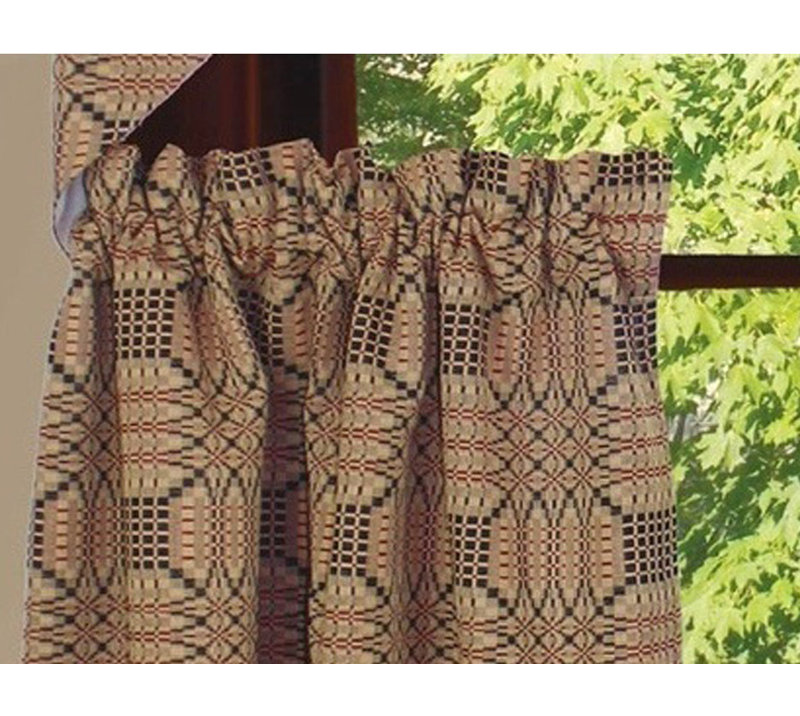 Geometric Tailored Window Valance
