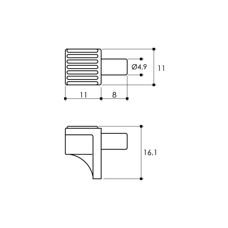 Glass Shelf Pin