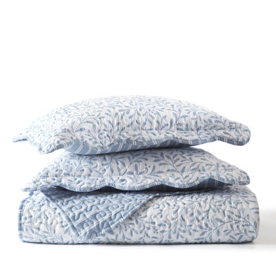 3-Piece Full/Queen Print Quilt Set