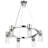 6 - Light Wagon Wheel Chandelier