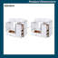 Meuble-lavabo autoportant de 72 pouces avec double évier en céramique à fermeture en douceur et 8 tiroirs de style shaker-359007949