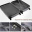 Ensemble de 4 valises 4 pièces - 20 po, valise à carreaux 28 po avec sac de toilette TSA Wet-Dry