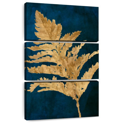 Harnek Gold Leaves On Navy I