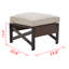 Repose-pieds Ajai avec coussin