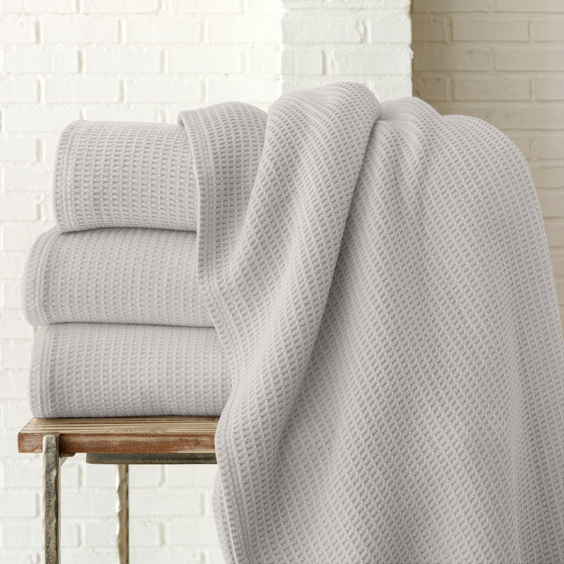 Riviera Cotton Blanket, King, Linen
