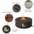 Czinege Round Concrete Propane Fire Pit Table-1543104982