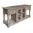 Table de canapé avec 2 tiroirs et 2 portes Aruba avec finition blanche-99097790