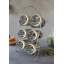 Wicca Kitchen Witch Alchemy Apothecary Jar Spice Metal Rack With 6 Glass Jars