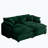2-Seater Sofa with 2 Ottoman-1016951898