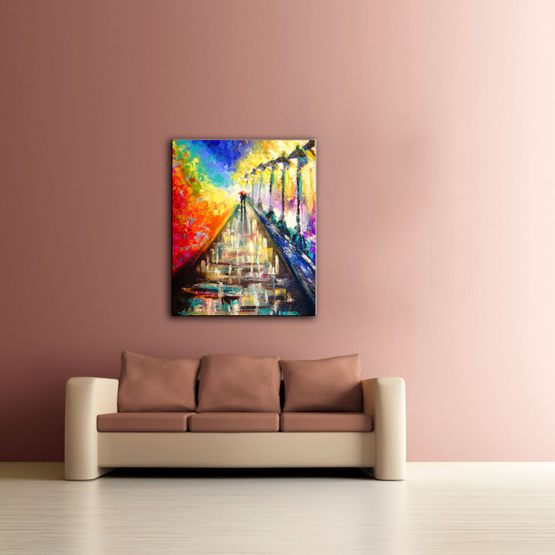 « rainy paris evening », impression sur toile, H 18 po x l 14 po x P 2 po