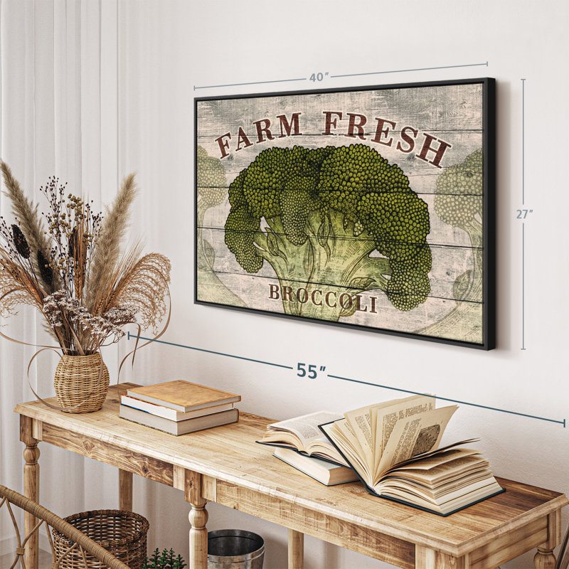 «Fresh Broccoli Wall Art», H 27 po x l 40 po