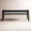 Salazar 45-Inch Teak and Woven Leather Bench-78947690