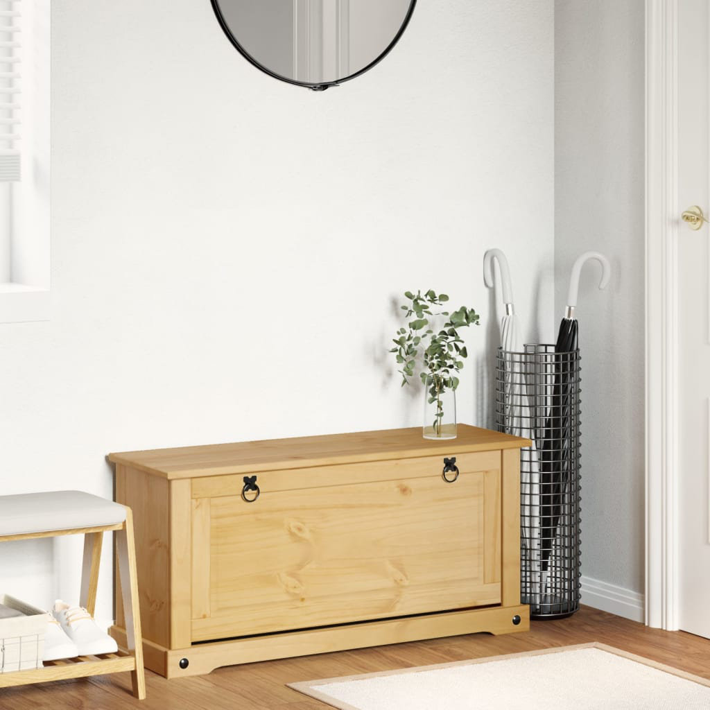 6 Pair Solid Wood Shoe Storage Cabinet