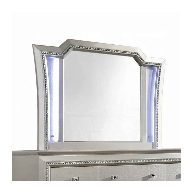 Miroir Kaitlyn avec DEL, Blanc