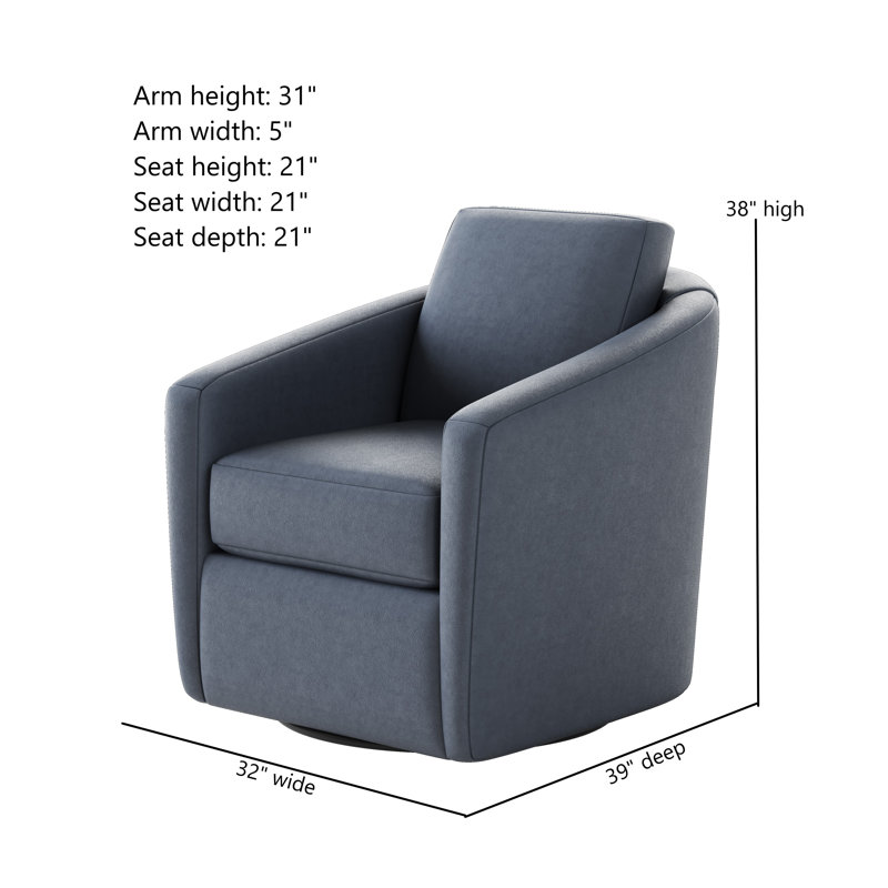 Fauteuil oscillant pivotant Daisey, Très grand horizon