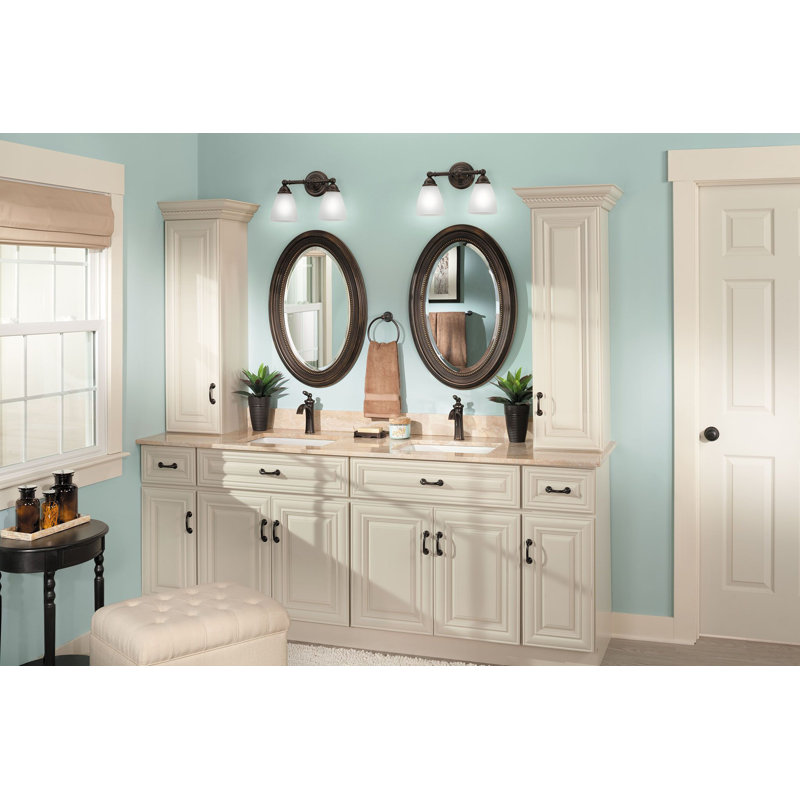 Éclairage pour salle de bain 2 lumières Brantford, Bronze huilé