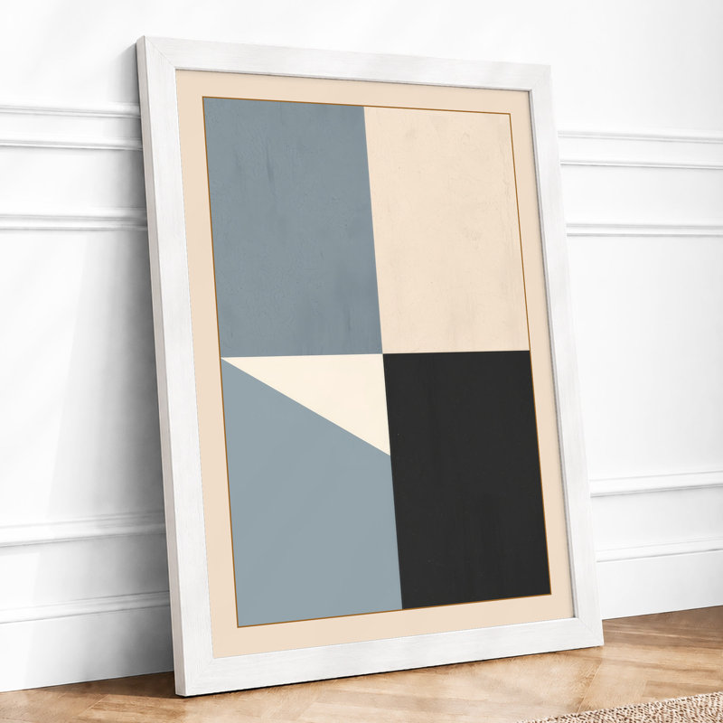 Divided Canvas Minimalist - Print, A3 - 42.0 x 29.7 cm, White