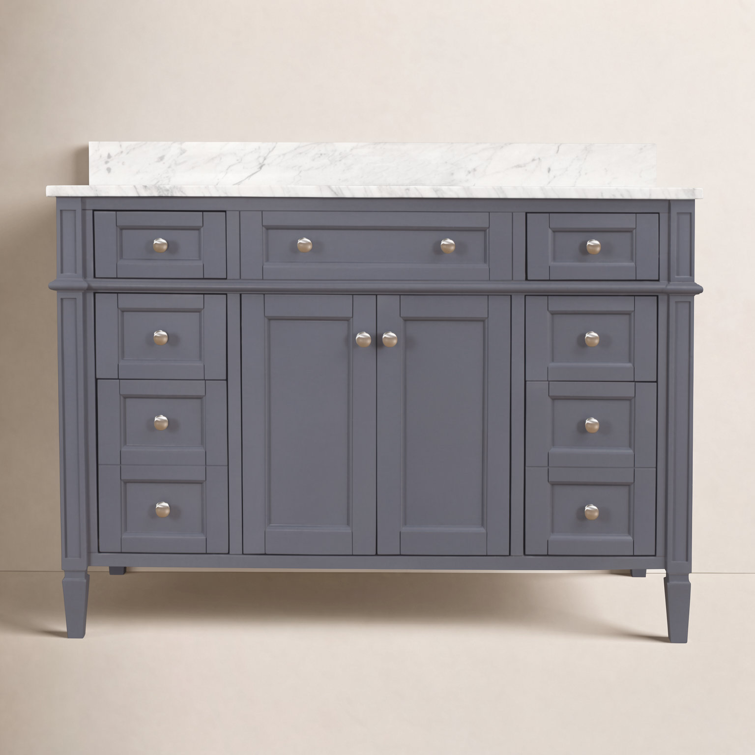 48'' Single Bathroom Vanity, Marine Gray