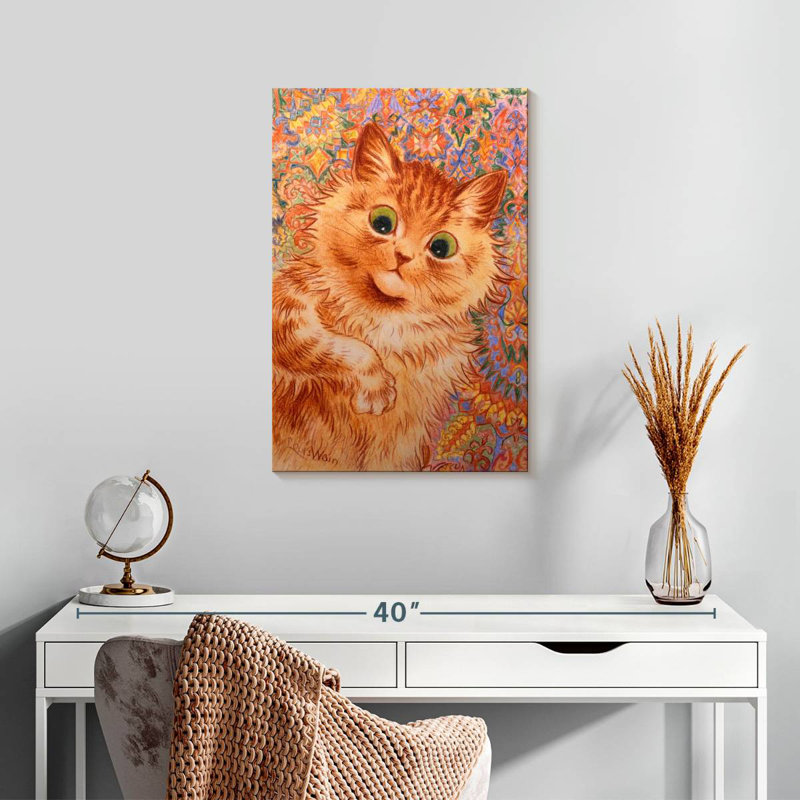 Chat roux 1931, H 24 po x l 16 po