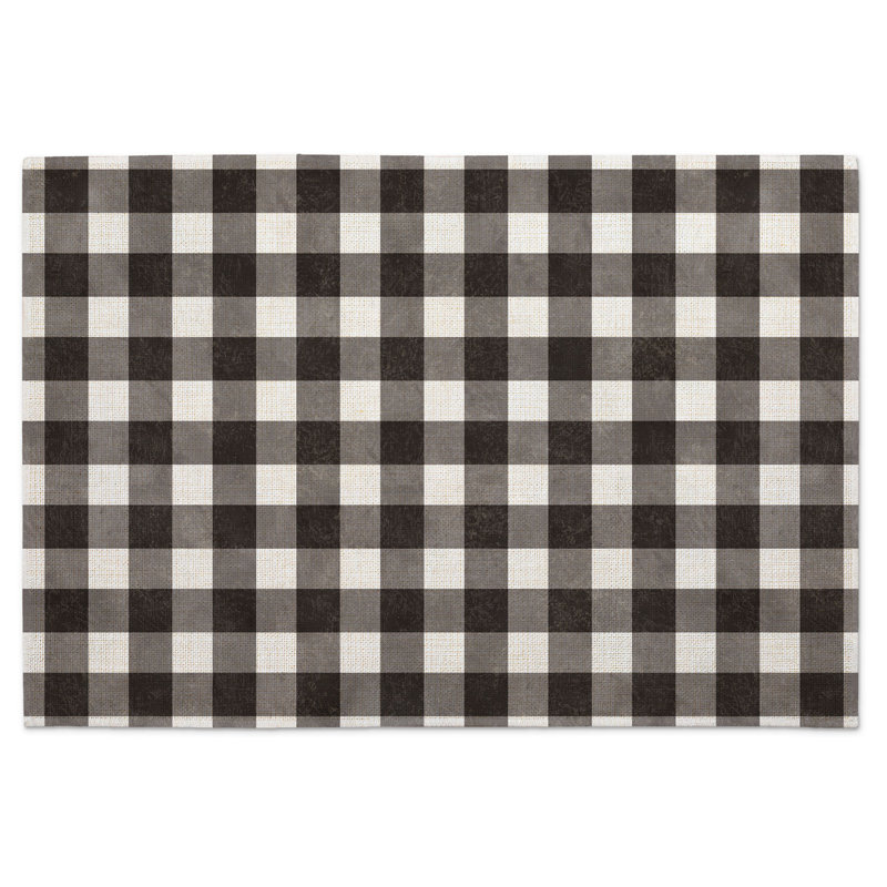 Ensemble de 4 napperons lavables Farmhouse Check