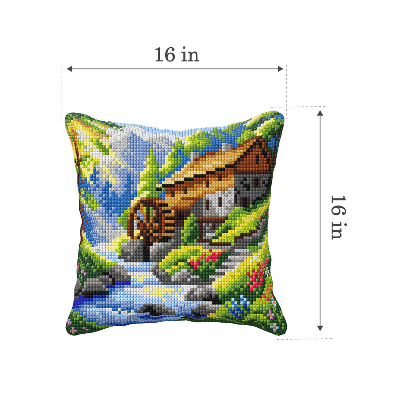 Cushion cross stitch kit Water Mill 99121