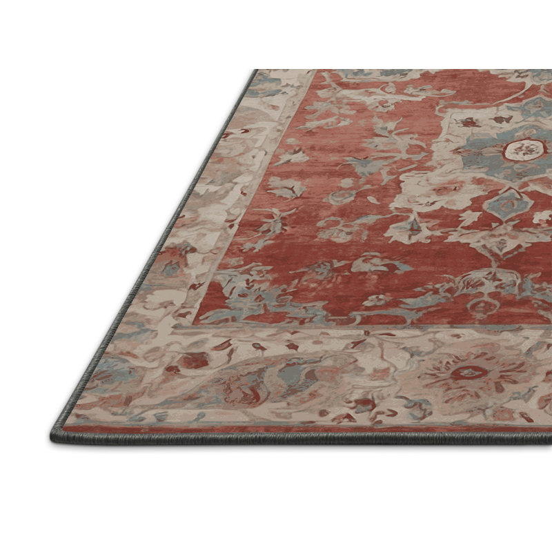 Tapis gris soyeux et moelleux, Rond 3 pi