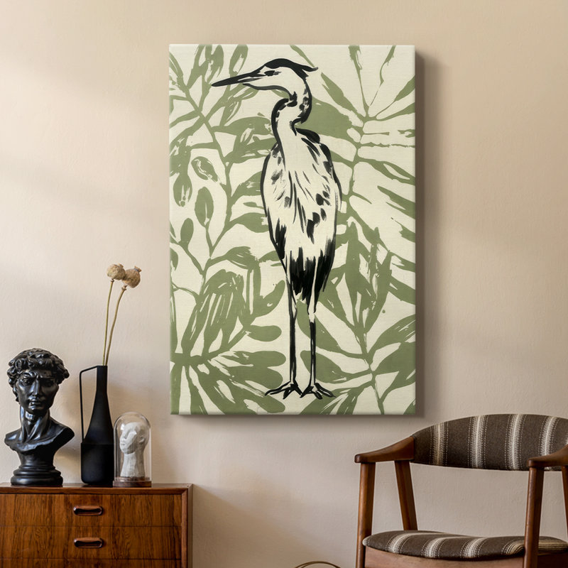 Retro Parlor Heron II - galerie Cavas sur mesure, H 36 po x l 24 po