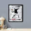 "The Revolution Man In Black Throwing Flowers Creative Banksy Graffiti Cement Grey Wall Decor" sur papier-98267391-98267394