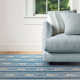 Button Kit Kemp x Annie Selke Button Blue Hand Micro Hooked Wool Rug