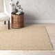 Vesper Quintana Hand-Knotted Jute/Sisal White/Tan Area Rug