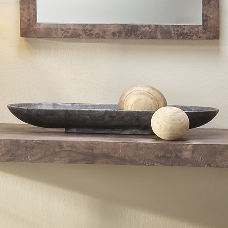 Bol décoratif contemporain en marbre, Gray Marble
