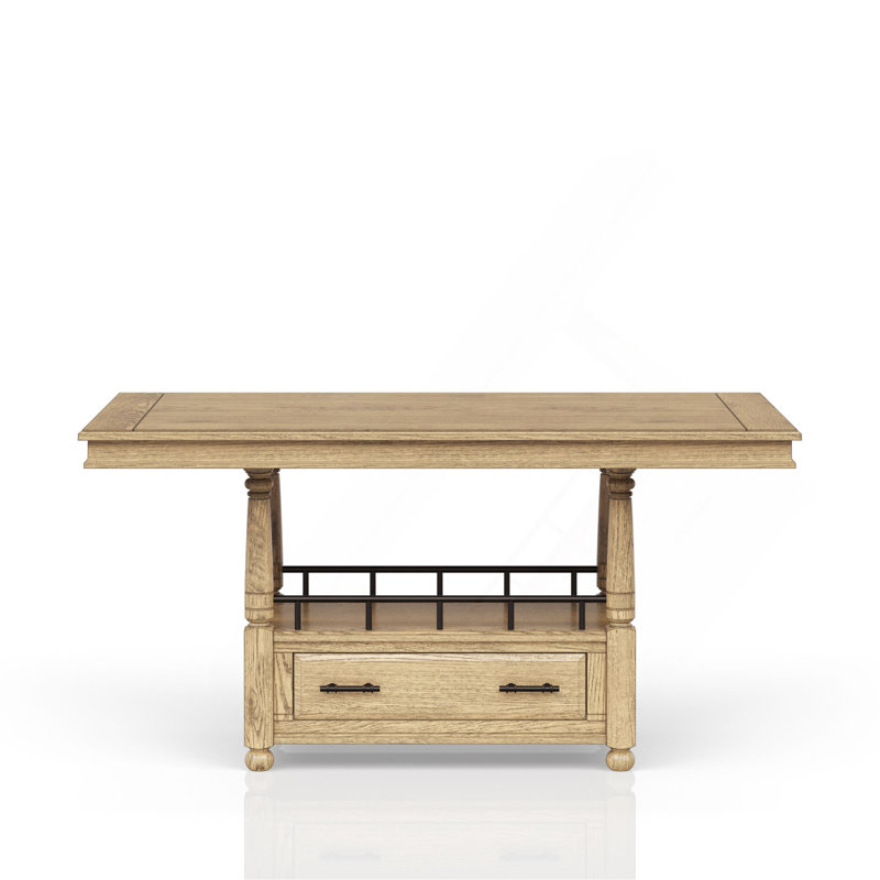 Table de comptoir - finition caramel