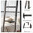 Sturdy Metal  Black Twin Loft Bed with Bedside Caddy & Anti-Slip Ladder - Heavy-Duty Space-Saving Bed Frame for Teens, Adults, Dorm, and Small Apartment