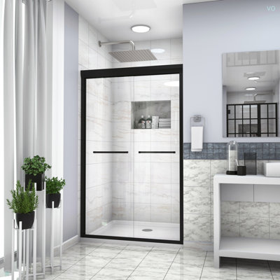 Shower Door 48" W X 76"H Double Sliding Shower Enclosure
